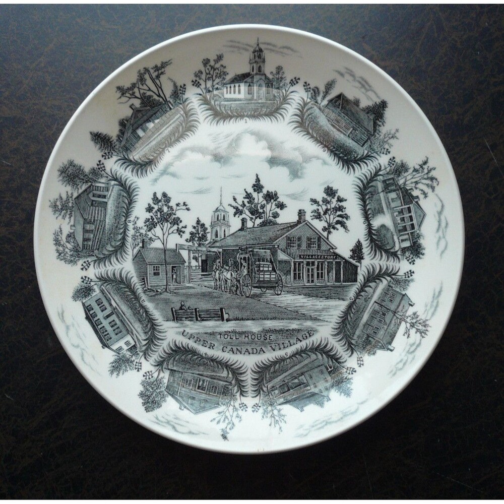 Vintage Toll House Upper Canada Village by Alfred Meakin 10" Plate